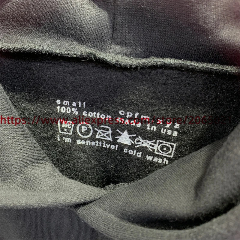 Vintage CPFM Saint Of God Hoodie Men Women Puff Print Sweatshirts Oversize Pullovers Hooded
